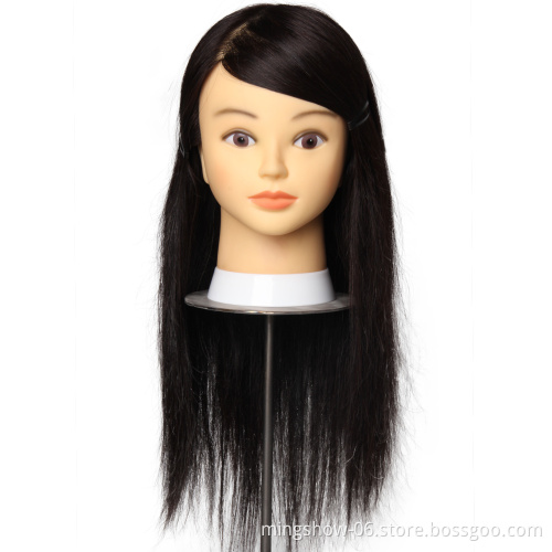 Wholesale 100 human hair hairdressing training mannequin head for hairdresser